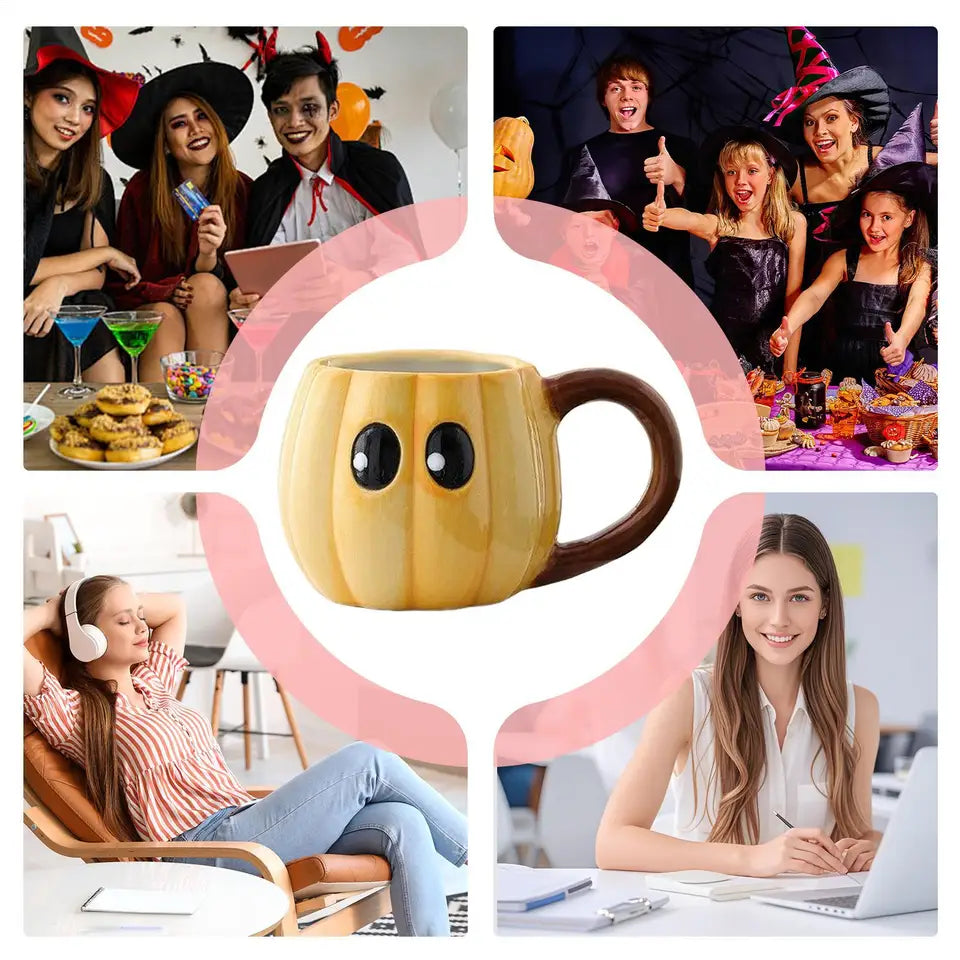 Halloween Mugs Fall Coffee Mug Heat-Resistant Cute Cup