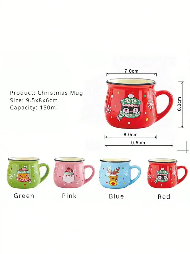 Ceramic Christmas Cartoon Mug